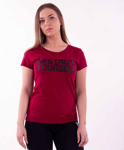 Destroy yourself t-shirt red